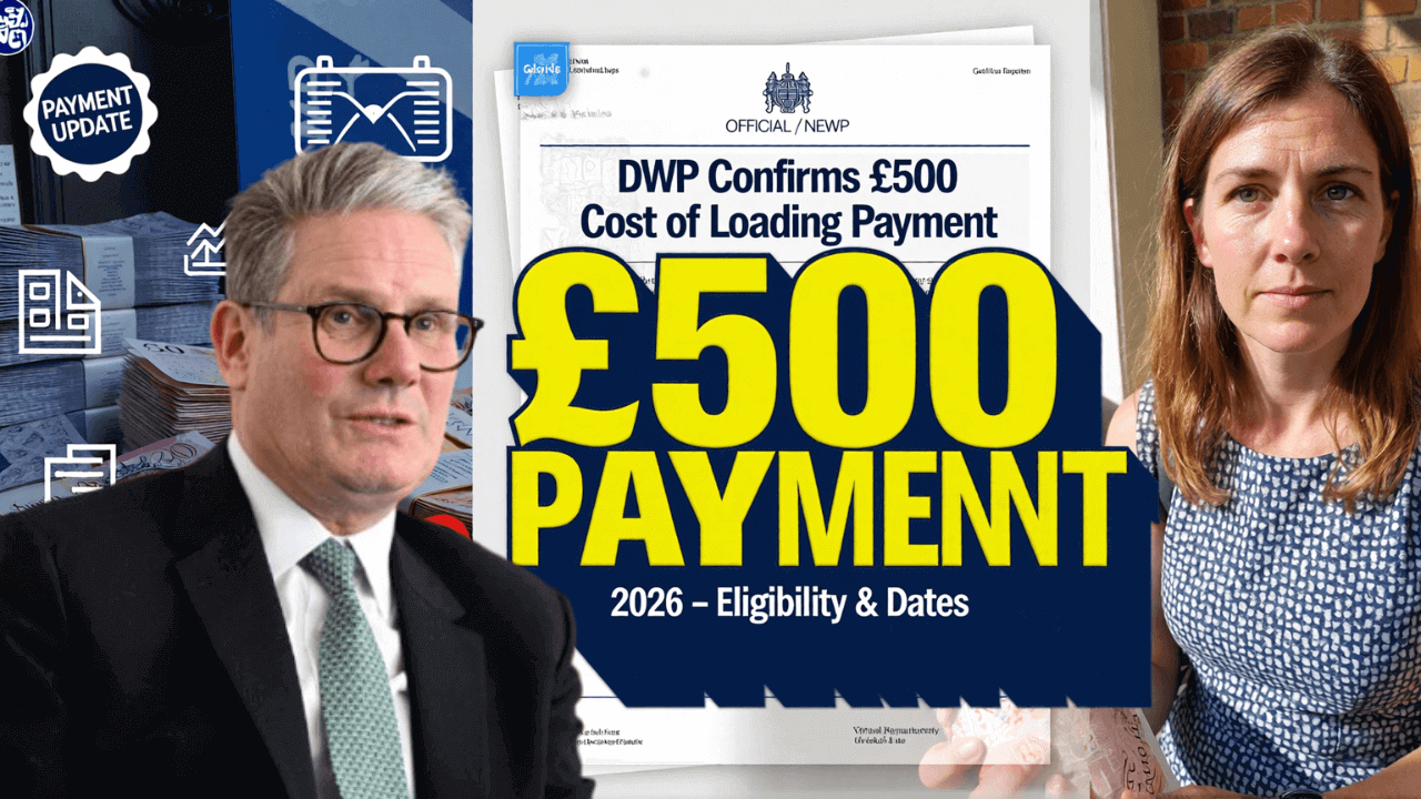 £500 Cost of Living Payment 2026 Confirmed by DWP – Eligibility & Dates