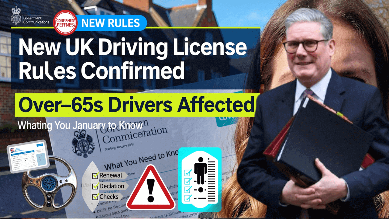 New UK Driving Licence Rules for Over-65s Start January 2026 – What to Know